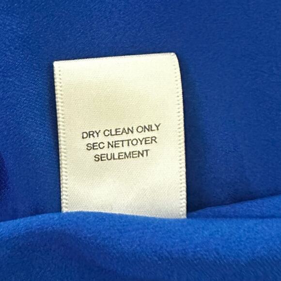 REBECCA TAYLOR Womens Dress 10 Blue Fit Flare Party Mini Cocktail Party - Picture 7 of 11